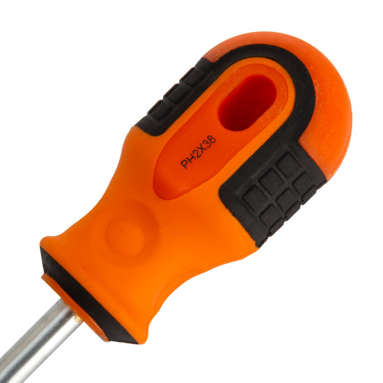 Викрутка Polax крестовая PH2 х 38, Cr-V (51-060)