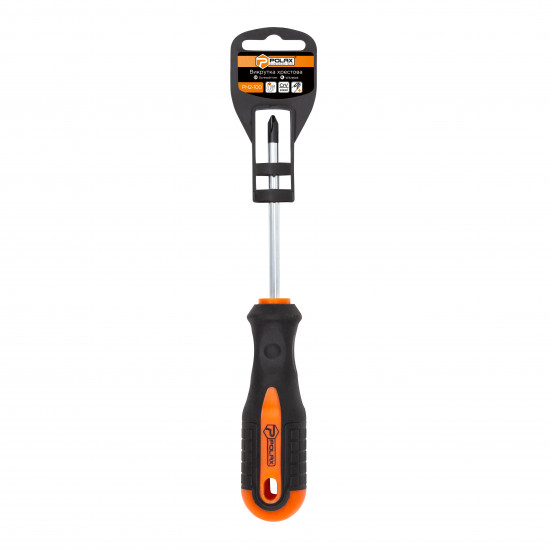 Викрутка Polax крестовая PH2 х 100, Cr-V (51-061)