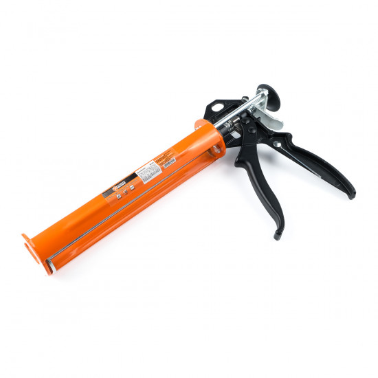 Пістолет для герметика Polax каркасний, посилений 3-штоковий, 25 натискань (26-013)