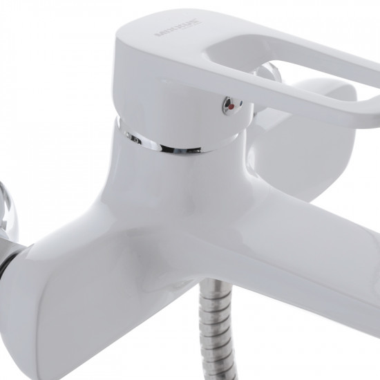 Змішувач для ванни з коротким виливом MIXXUS NEVADA 009 EURO Білий (MI5800)