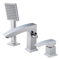 Змішувач на борт ванни KOER KB-43007-01 на 3 отвори (Колір хром) (KR3452)