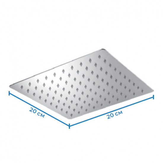 Лійка для душу Mixxus SH-06 (нерж. сталь) (SS0059)