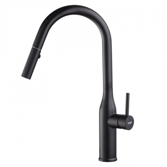 Кухонний змішувач з висувним виливом KOER KI-70004-05 (нерж. сталь) (KR3386)