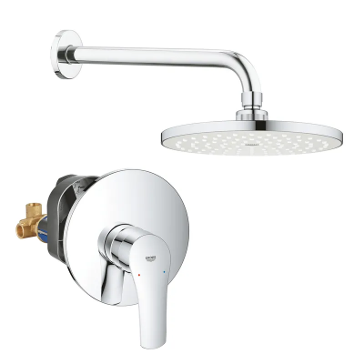 Набір для душу з верхнім душем Grohe Eurosmart UA33556003 (33556003+28576000+27541001) (UA33556003) Набір для душу з верхнім душем Grohe Eurosmart UA33556003 (33556003+28576000+27541001) (UA33556003)