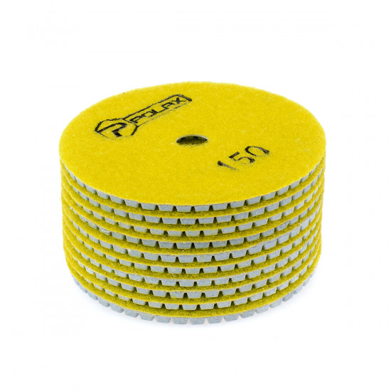 Диск алмазний Polax шліфувальний гнучкий на липучці "Черепашка" 100 мм, P150 (54-201)