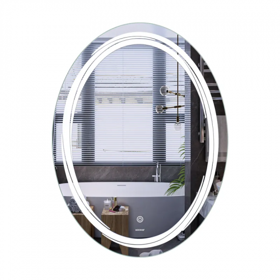 Зеркало Mixxus Premium WAVE MV04-60x80 (LED Touch, Анти-запотевание, диммер (3-6,5kK)) (MP6636)