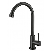 Кран для холодной воды MIXXUS MONO-01.SUS BLACK из нержавеющей стали (MI6561)