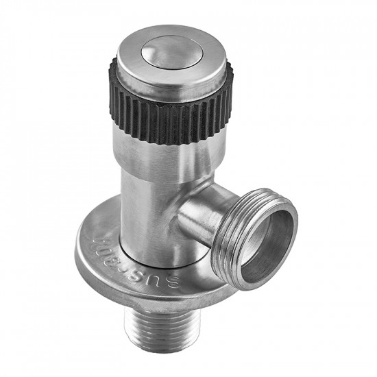 Кран для підключення сантехприладів Champion VAL-05 1/2x3/4 з нерж. сталі SUS304 (CH0324)