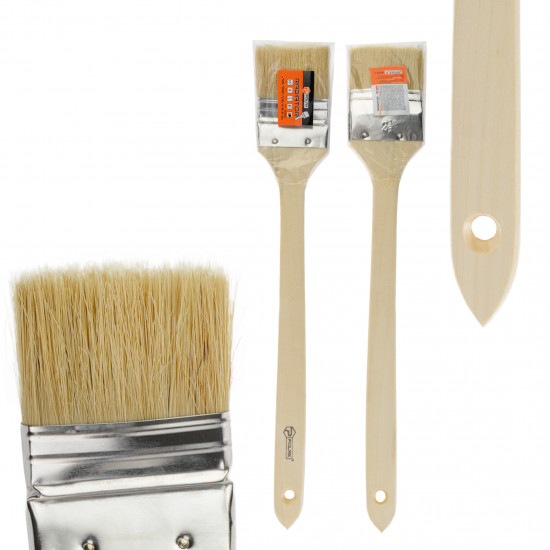 Пензель радіаторний Polax 2,5" тип "Стандарт" змішаний ворс, дерев\'яна ручка (13-004) Пензель радіаторний Polax 2,5" тип "Стандарт" змішаний ворс, дерев\'яна ручка (13-004)