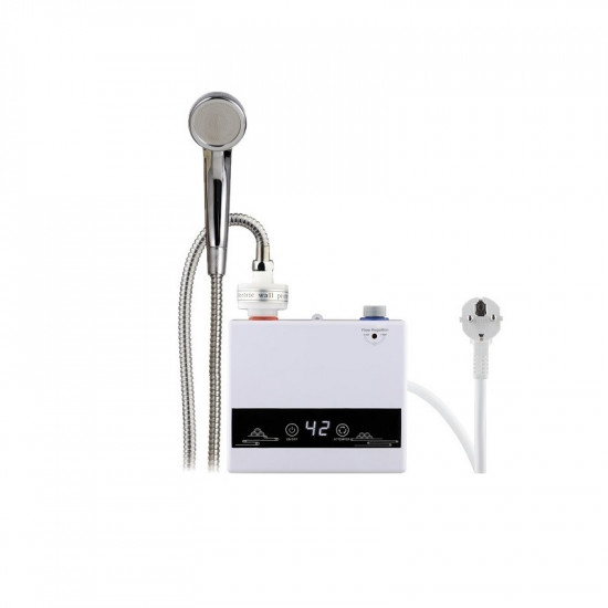 Проточний водонагрівач настінний Zerix BWH-01-ES (З індик. темп. та з вилкой) (ZX5013)