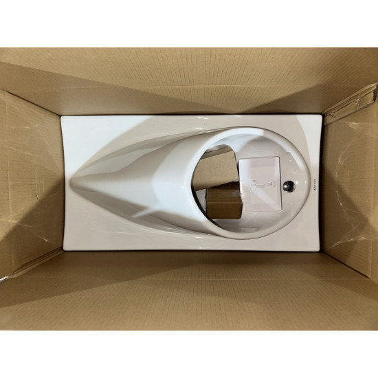 Пісуар підвісний Mixxus Premium BEVEL-1005 380x420x750mm з краном для пісуара (MP6664)