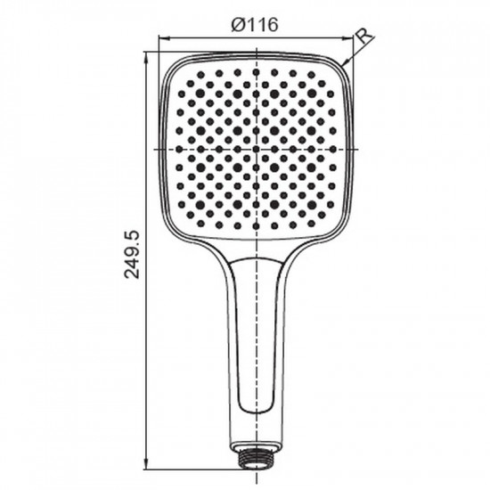 Лійка для душу Koer KP-0402-05 (3 функції) (KR4985)