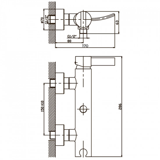 Змішувач для душа Haiba Alaska 003 (HB0013)