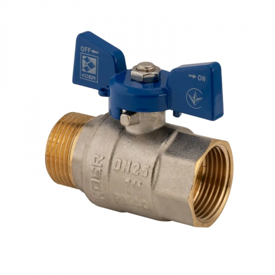 Кран шаровый Koer 1" ГШМ (KR.218.B) синий (KR2721)