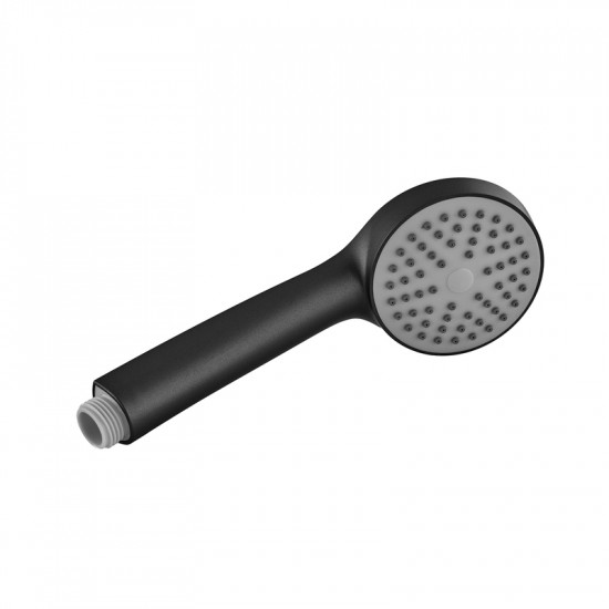 Смеситель для ванны Plamix CEZAR-009 EURO SET Matte black, с шлангом, лейкой и кронштейном (PM0693)