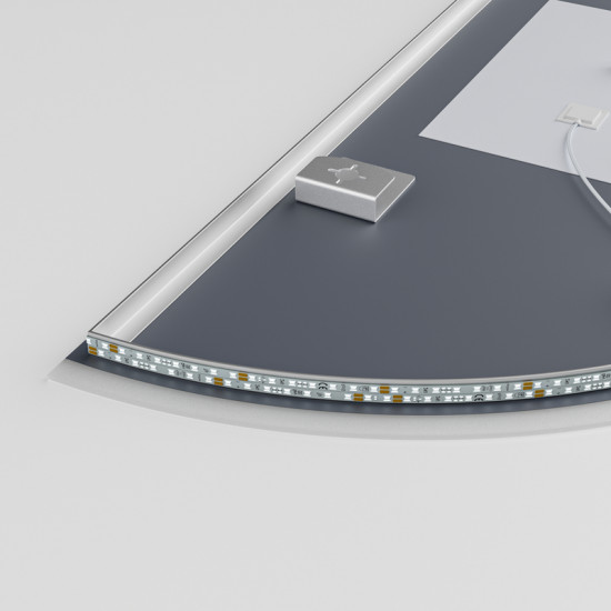 Зеркало Mixxus Premium TOPPER MS03-60x120 (LED Touch, Anti-fog, димер (3-6,5kK)) (MP6635)