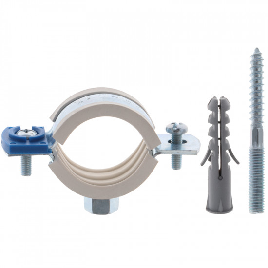 Хомут трубний оцинкований Koer KCB.10.G 1" (32-36) сірий (KR2786)