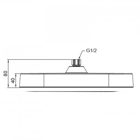 Лійка для душу стельова Koer KP-0404-01-OH 325x200мм (KR5000)