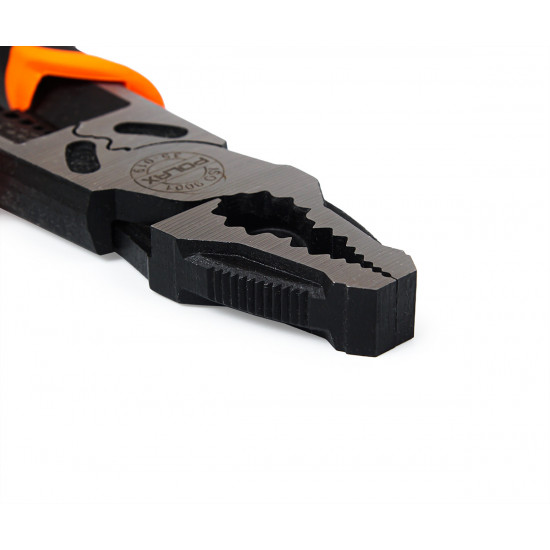 Плоскогубці - пасатижі універсальні Polax зі знімачами ізоляції, 4.0, 2.5, 2.0, 1.5, 1.0 мм, 225 мм (35-019)