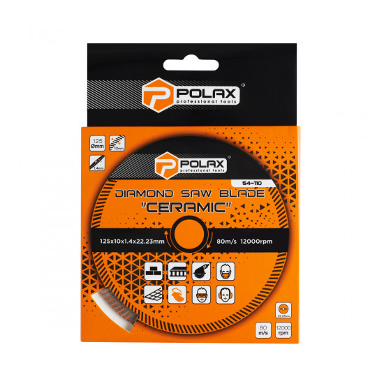 Диск отрезной алмазный Ceramic Polax 125x1.4x22.23 (54-110)