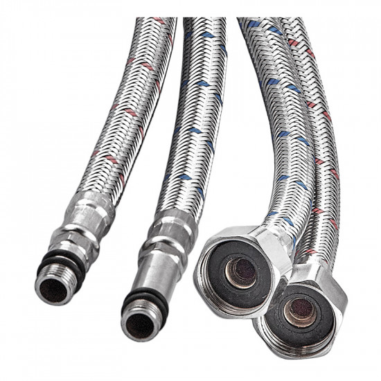 Гибкое подведение Champion FH-01-F1/2"xM10-30 нержавейка (пара) (AC0666)