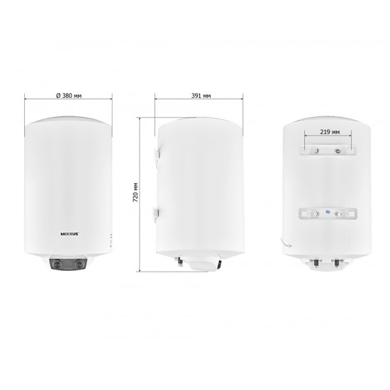 Водонагрівач "Циліндр" MIXXUS EWH-08050 ROUND DRY накопичувальний 50 л, сухий тен 2 kW (WH0608) Водонагрівач "Циліндр" MIXXUS EWH-08050 ROUND DRY накопичувальний 50 л, сухий тен 2 kW (WH0608)