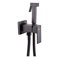 Змішувач для гігієнічного душу Zerix LEB9-123 Black (з лійкою) (кол. чорний) (ZX5572)