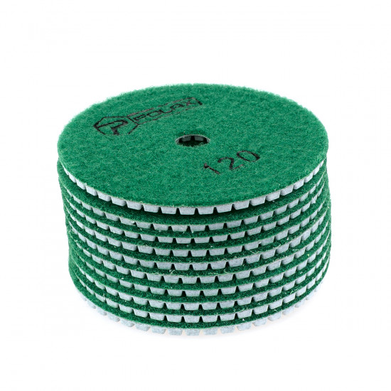 Диск алмазний Polax шліфувальний гнучкий на липучці "Черепашка" 100 мм, P120 (54-200)