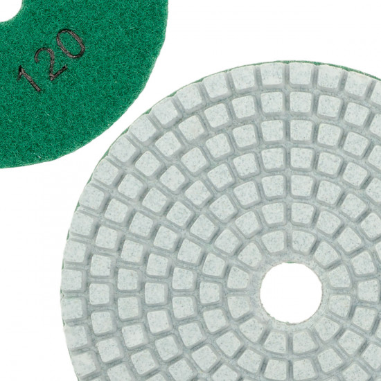 Диск алмазний Polax шліфувальний гнучкий на липучці "Черепашка" 100 мм, P120 (54-200)