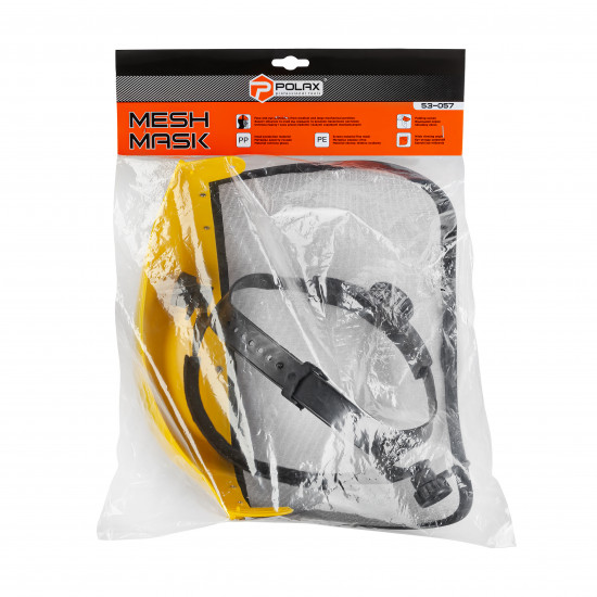 Cітчатий захисний щиток Polax з наголовником (53-057)