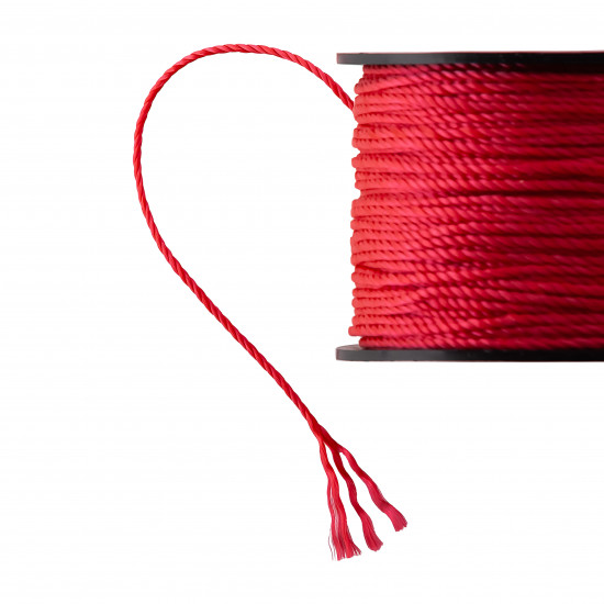 Шнур муляра Polax для будівельних робіт 1,5 мм х 100 м, червоний (30-008)