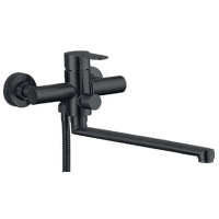 Смеситель для ванной Zerix DAX-006 (Euro) Black из нерж. стали SUS304 (ZX4816)