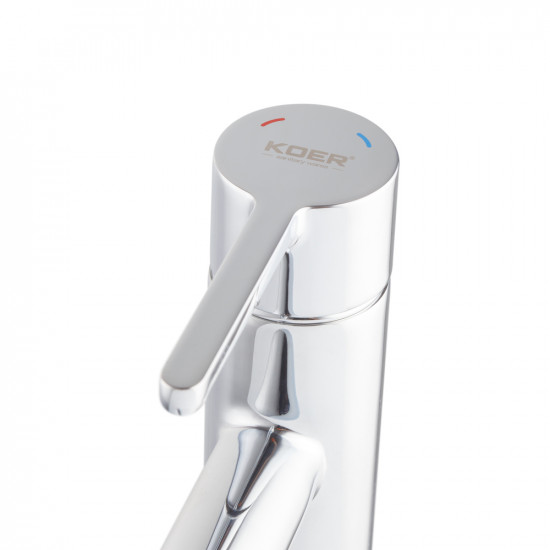 Змішувач для умивальника високий Koer KB-11029-01 Колір хром (KR5479)