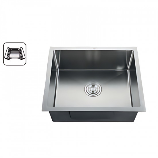 Мийка Zerix ZH4843S-215 (3.0/1.0) Satin з сушаркою для посуду (ZM5554)