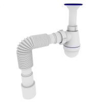 Сифон для раковини Zerix SU-01 1 1/4"x40 с литым выпуском (ZX4947) Сифон для раковини Zerix SU-01 1 1/4"x40 с литым выпуском (ZX4947)