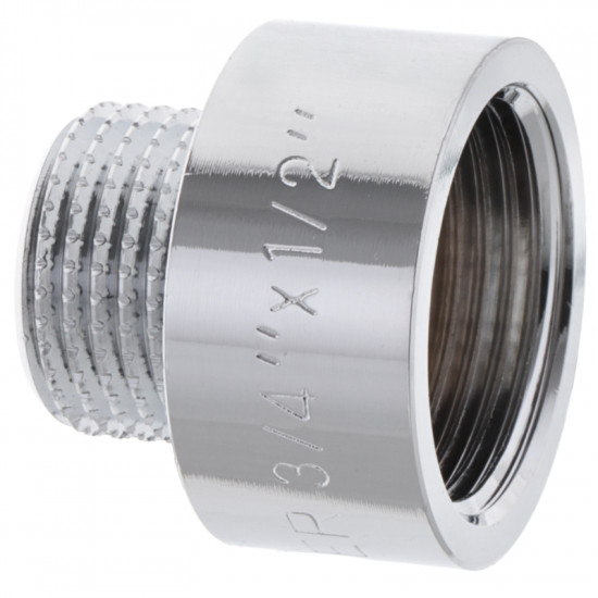 Перехідник (коннектор) 1/2 "х3 / 4" (хром) Koer KF.A0608.CHR (KF0138)