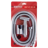Набір для гігієнічного душу Zerix BIDET SET-005.SUS з нержавіючої сталі SUS304 упаковка блістер (ZX
