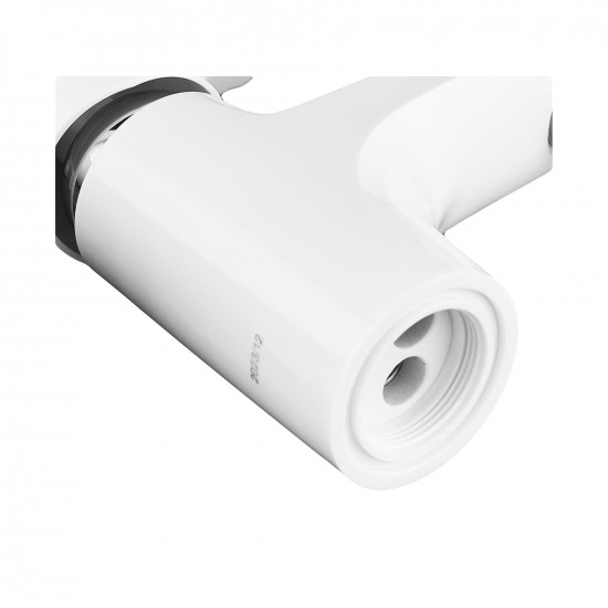 Смеситель для умывальника Plamix Fidel-001 SET White (с подведением) (PM0659)