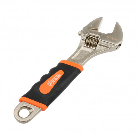 Ключ розвідний Polax з прогумованою рукояткою 150 мм (25-017)