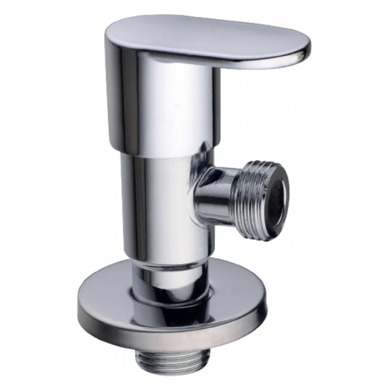 Кран для підключення сантехприладів Champion VAL-08 1/2x1/2 Chrome (нерж. сталь) (CH6198)