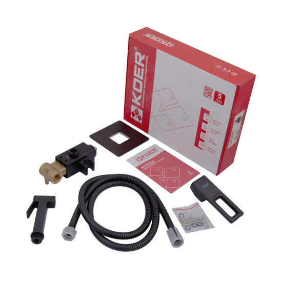 Змішувач для гігієнічного душу Koer KB-23009-05 (Колір чорний) (KR3511)