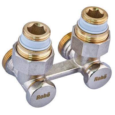 Кран запірний для радіатора Н-подібний Roho R5351-075 - 3/4" кутовий (RO0214) Кран запірний для радіатора Н-подібний Roho R5351-075 - 3/4" кутовий (RO0214)