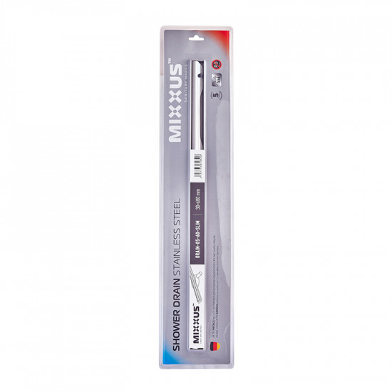 Душовий трап із нержавіючої сталі SUS304 Mixxus Drain-05-60-Slim (30x600 мм) (MI6165)