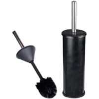 Ёршик для унитаза черный Zerix Clever ME02 (ZX4639)