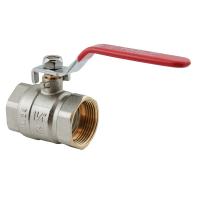 Кран шаровый Nolf classic NFC.621-32-1 1/4" FM ГШВ, ручка "рычаг" красная (NF3141)