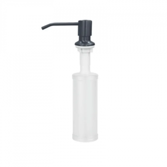 Дозатор для рідкого мила Zerix DIS-01.SUS Black з нерж. сталі SUS304 (врізний, 300 мл, чорний) (ZX5