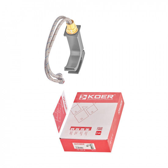 Змішувач для умивальника Koer KB-12007-07 (Колір графіт) (KR5152)