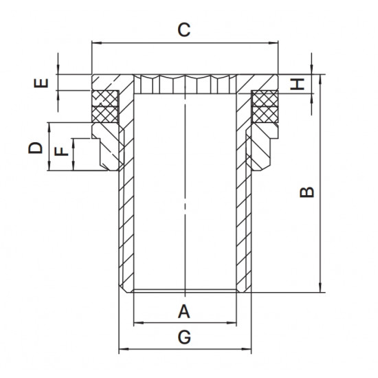 Врізка в бак з контргайкой Europroduct EP.0430 -1" (латунна) (EP6188)