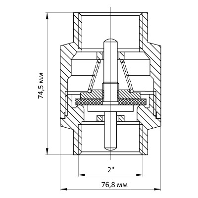 Клапан зворотний Koer KR.171 - 2" (KR5133)