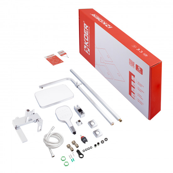 Душова колона зі змішувачем Koer KB-56031-01, 3 функції (KR5438)